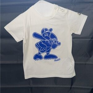 Moncler Kids Tee with Blue Graphic